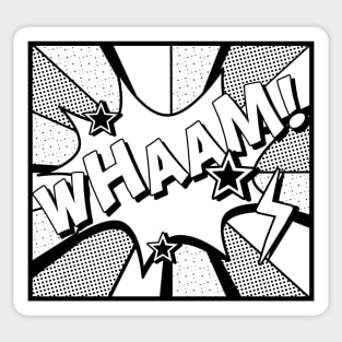 WHAAM!  Comic-Style Sticker